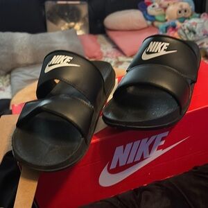 Nike Black Slide Sandals
